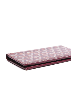 Goyard Burgundy Goyardine Saint Roch Wallet