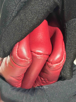 Louis Vuitton Wine Lambskin Embossed Monogram Coussin PM Bag