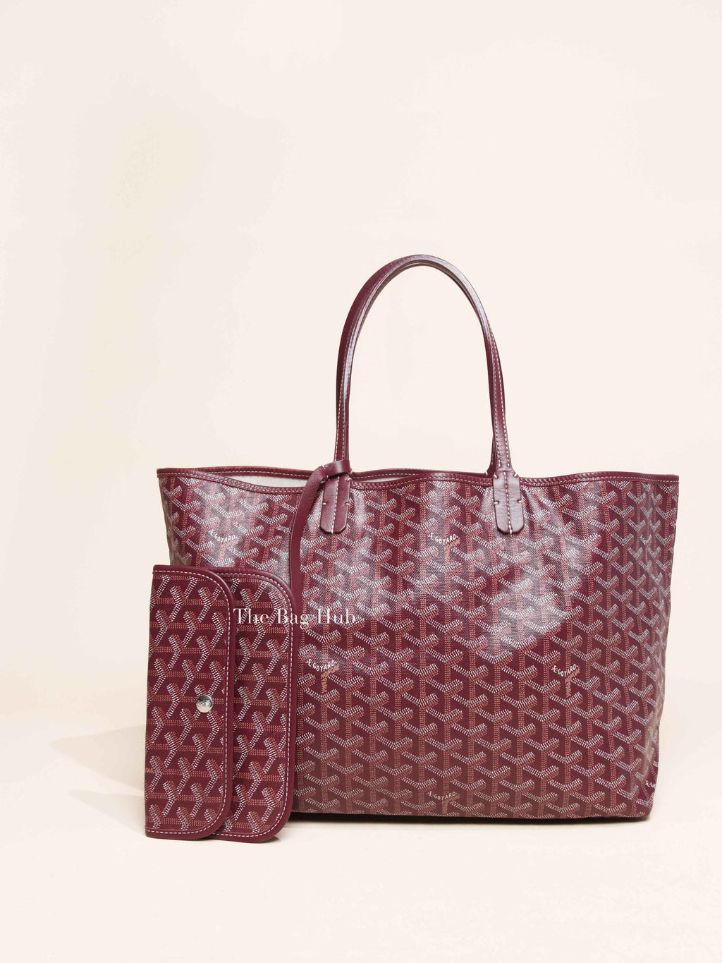 Goyard Burgundy Canvas St. Louis Tote PM