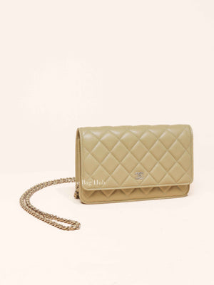 Chanel Olive Green Caviar Leather Quilted WOC