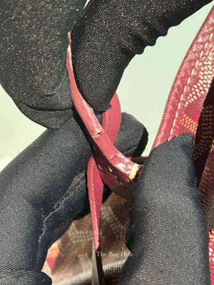 Goyard Burgundy Canvas St. Louis Tote PM