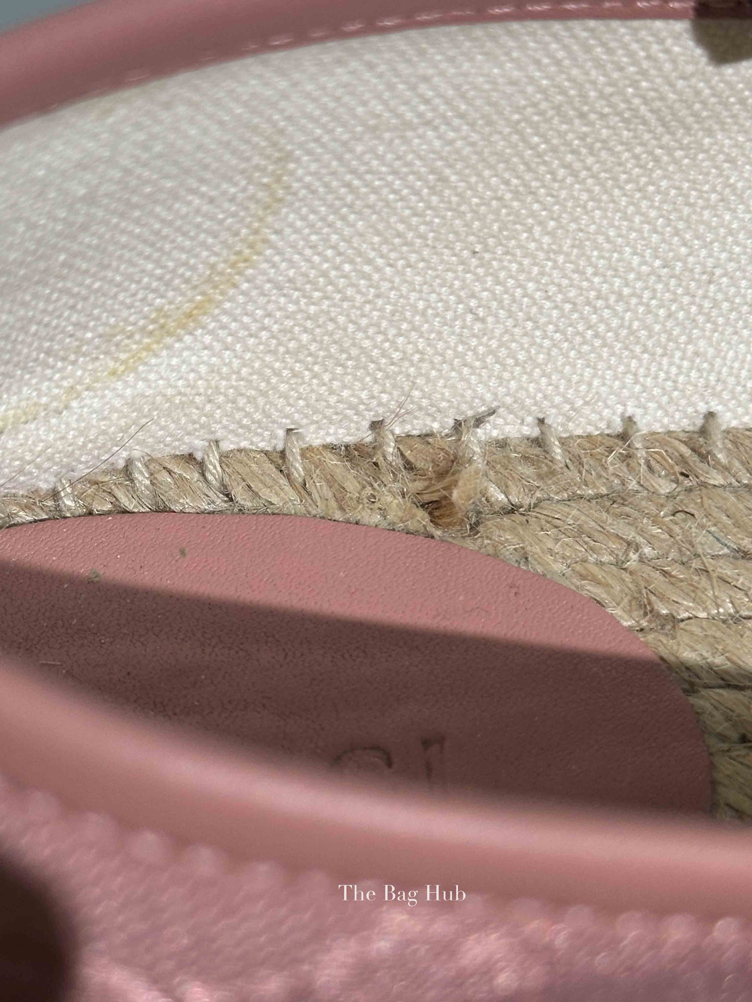 Gucci Pink GG Canvas and Leather Espadrille Flats Size 36