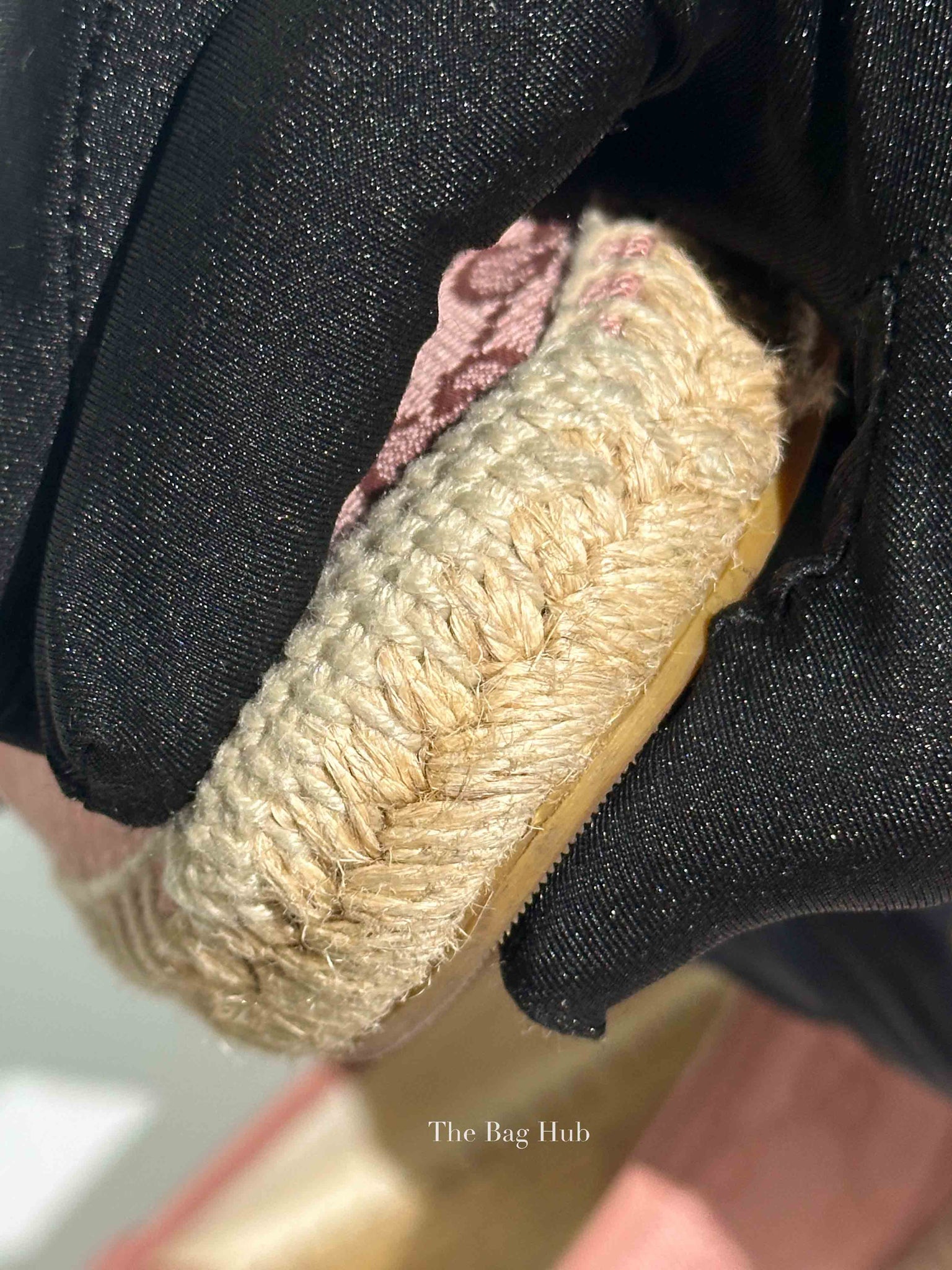 Gucci Pink GG Canvas and Leather Espadrille Flats Size 36