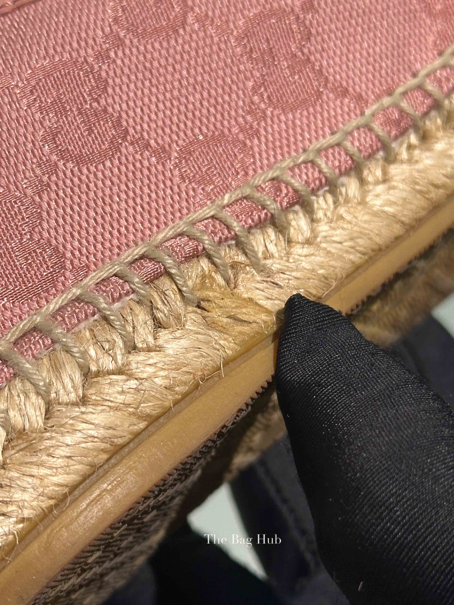 Gucci Pink GG Canvas and Leather Espadrille Flats Size 36
