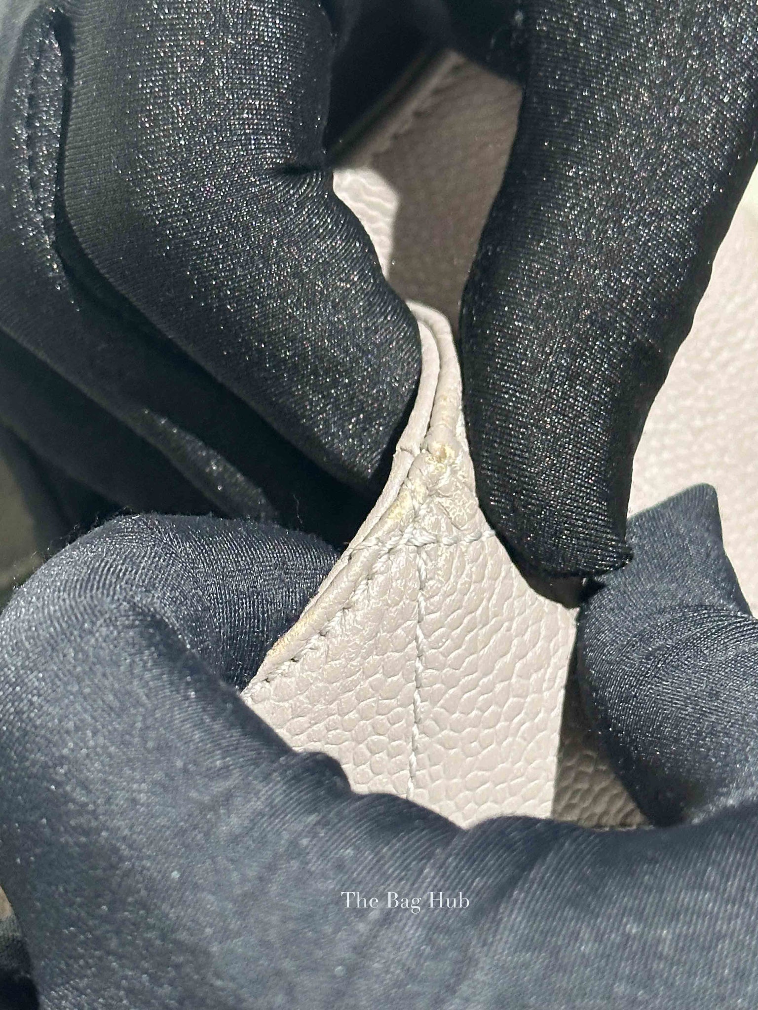Chanel Gray Caviar Quilted Grand Shopping Tote Bag