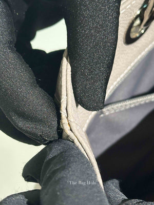 Chanel Gray Caviar Quilted Grand Shopping Tote Bag
