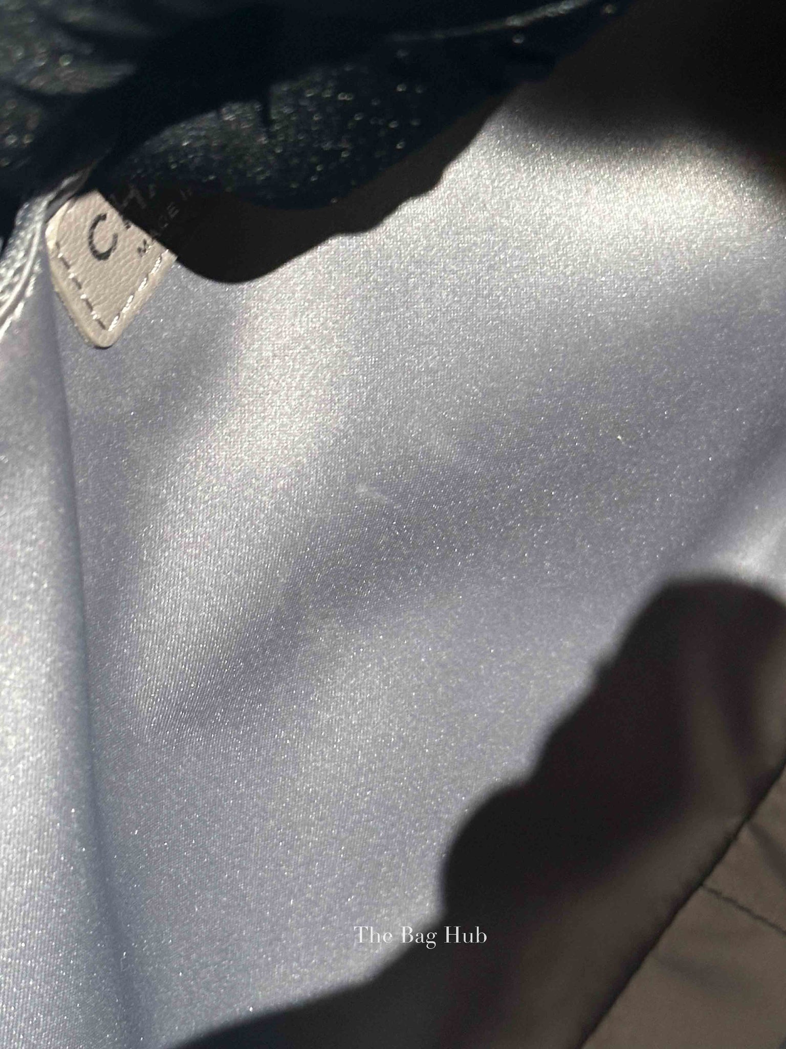 Chanel Gray Caviar Quilted Grand Shopping Tote Bag