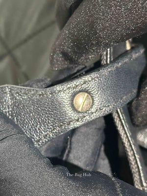 Chanel Black Canvas Paris Biarritz PM Tote Bag