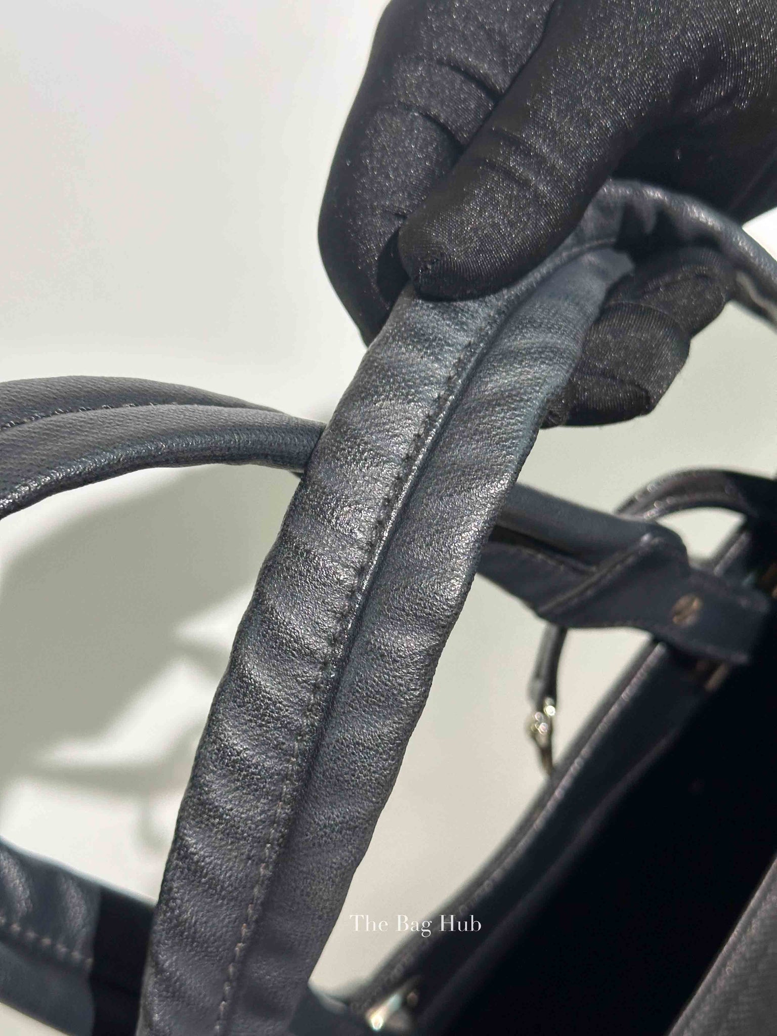 Chanel Black Canvas Paris Biarritz PM Tote Bag