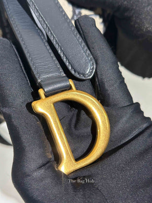 Dior Blue Oblique Canvas Saddle Belt Bag