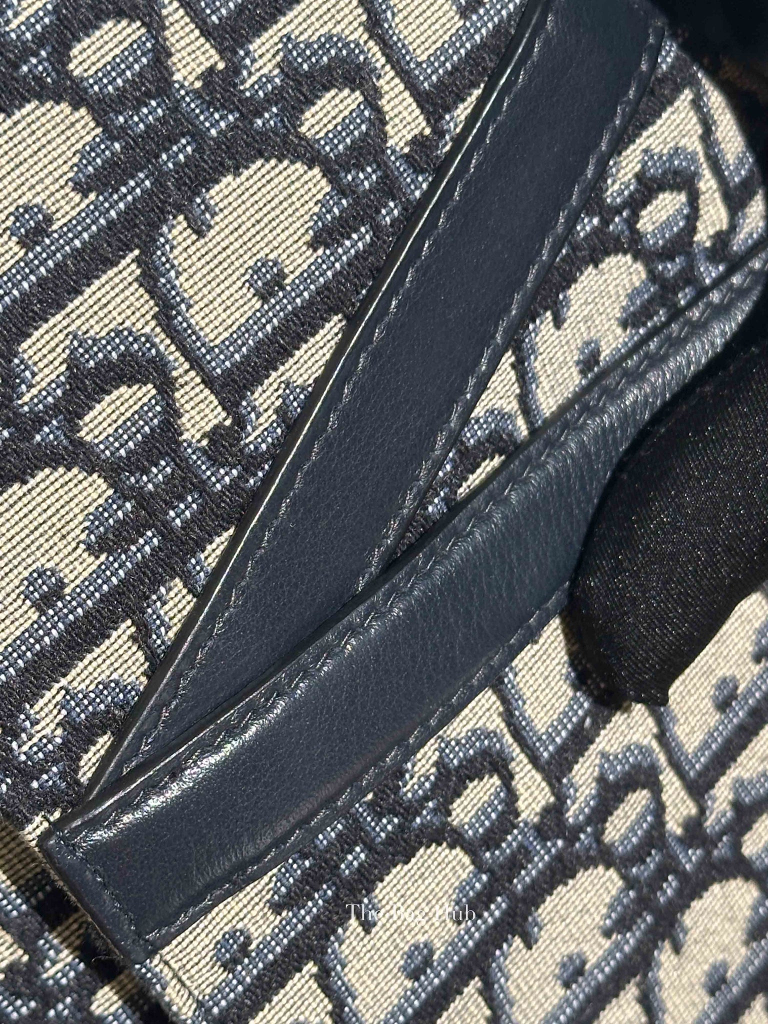 Dior Blue Oblique Canvas Saddle Belt Bag