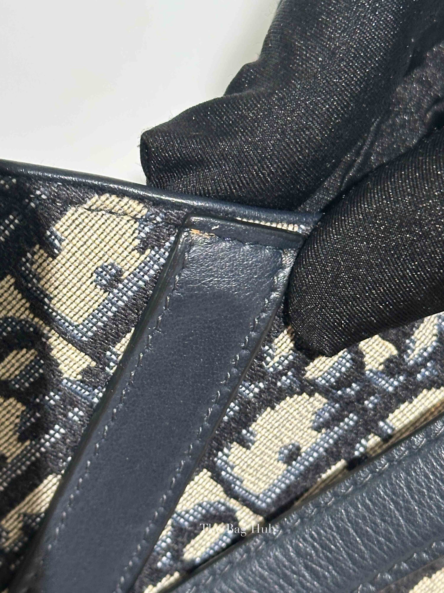 Dior Blue Oblique Canvas Saddle Belt Bag