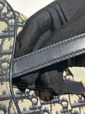 Dior Blue Oblique Canvas Saddle Belt Bag