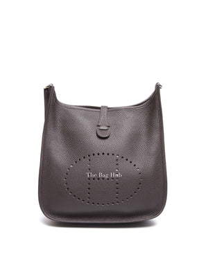 Hermes Ebene Taurillon Clemence Evelyne III PM 29 Bag PHW