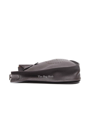 Hermes Ebene Taurillon Clemence Evelyne III PM 29 Bag PHW