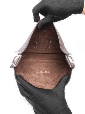 Hermes Ebene Taurillon Clemence Evelyne III PM 29 Bag PHW