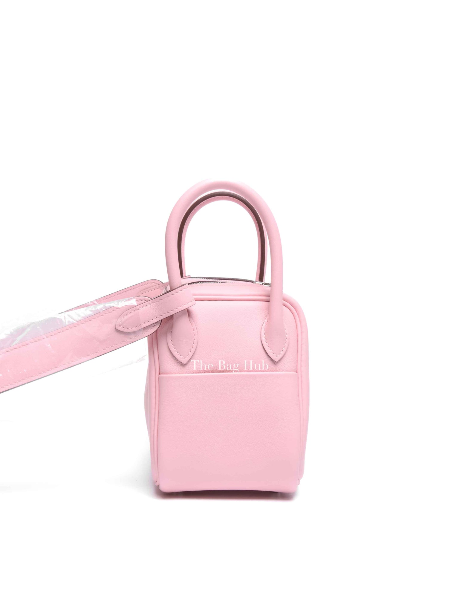 Hermes Rose Sakura Swift Mini Lindy Bag PHW