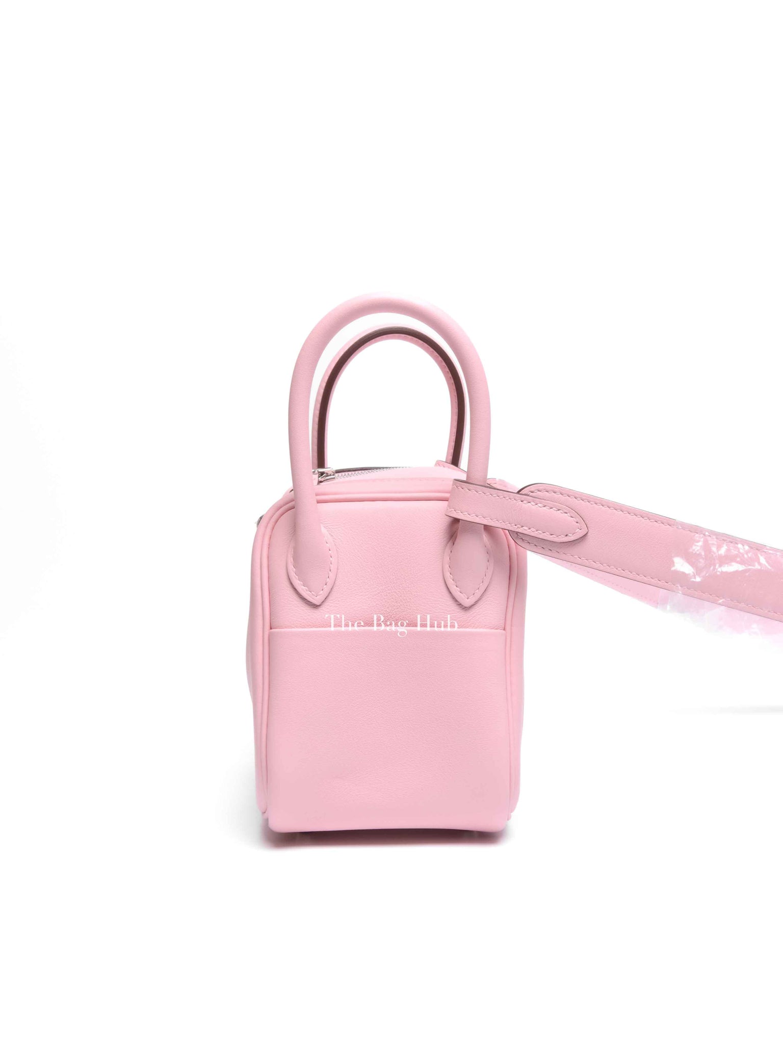 Hermes Rose Sakura Swift Mini Lindy Bag PHW