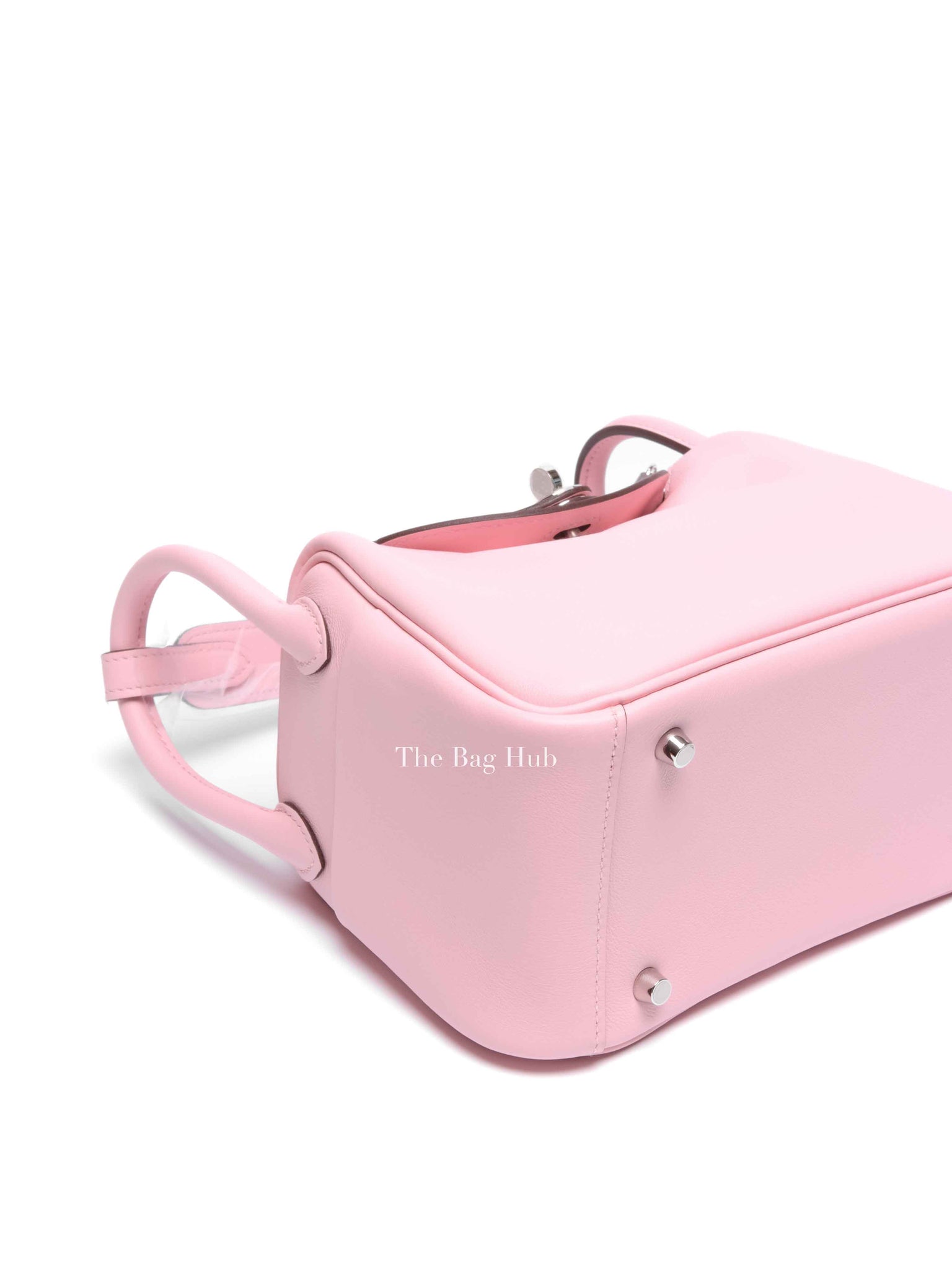 Hermes Rose Sakura Swift Mini Lindy Bag PHW