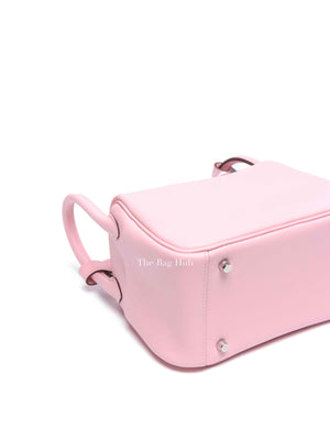 Hermes Rose Sakura Swift Mini Lindy Bag PHW