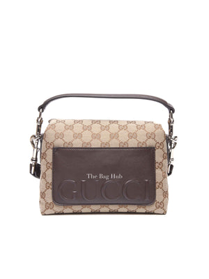 Gucci Brown GG Canvas Small Crossbody Bag