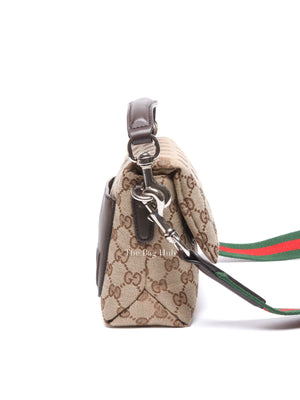 Gucci Brown GG Canvas Small Crossbody Bag