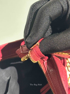 Balenciaga Burgundy Chevre Small Metallic City Edge Bag GHW