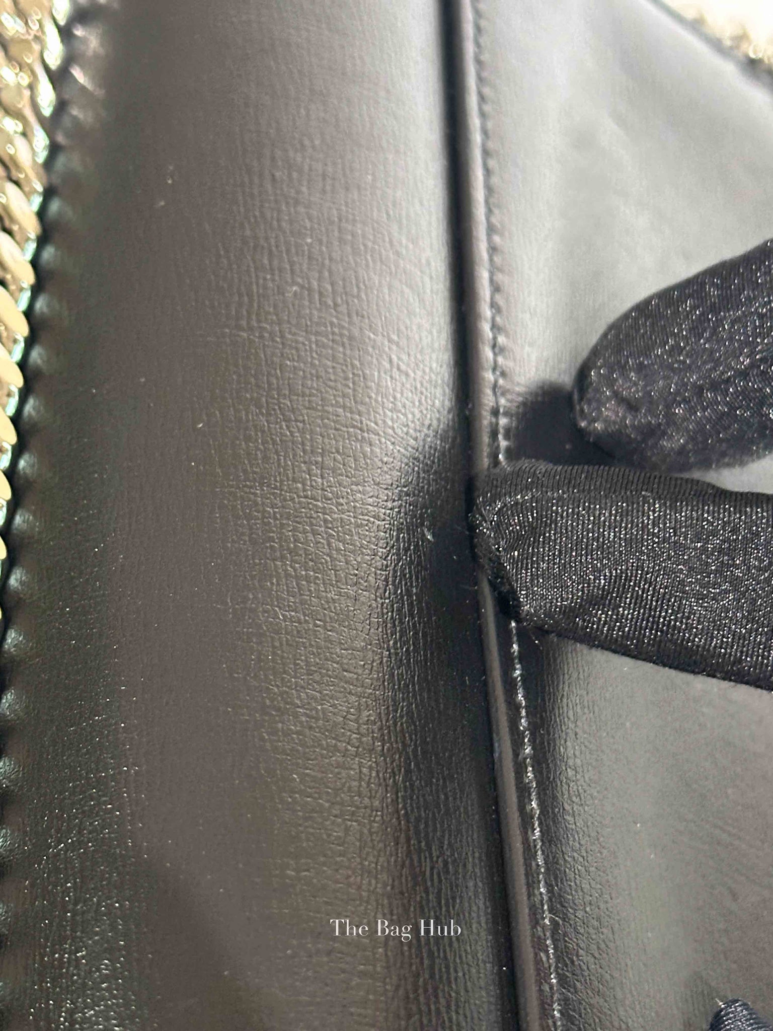 Saint Laurent Noir Smooth Leather Medium Sunset Shoulder Bag SHW