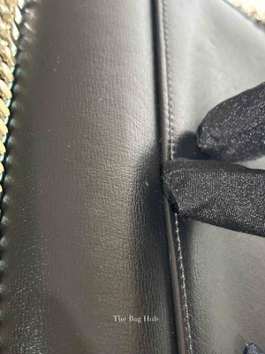 Saint Laurent Noir Smooth Leather Medium Sunset Shoulder Bag SHW
