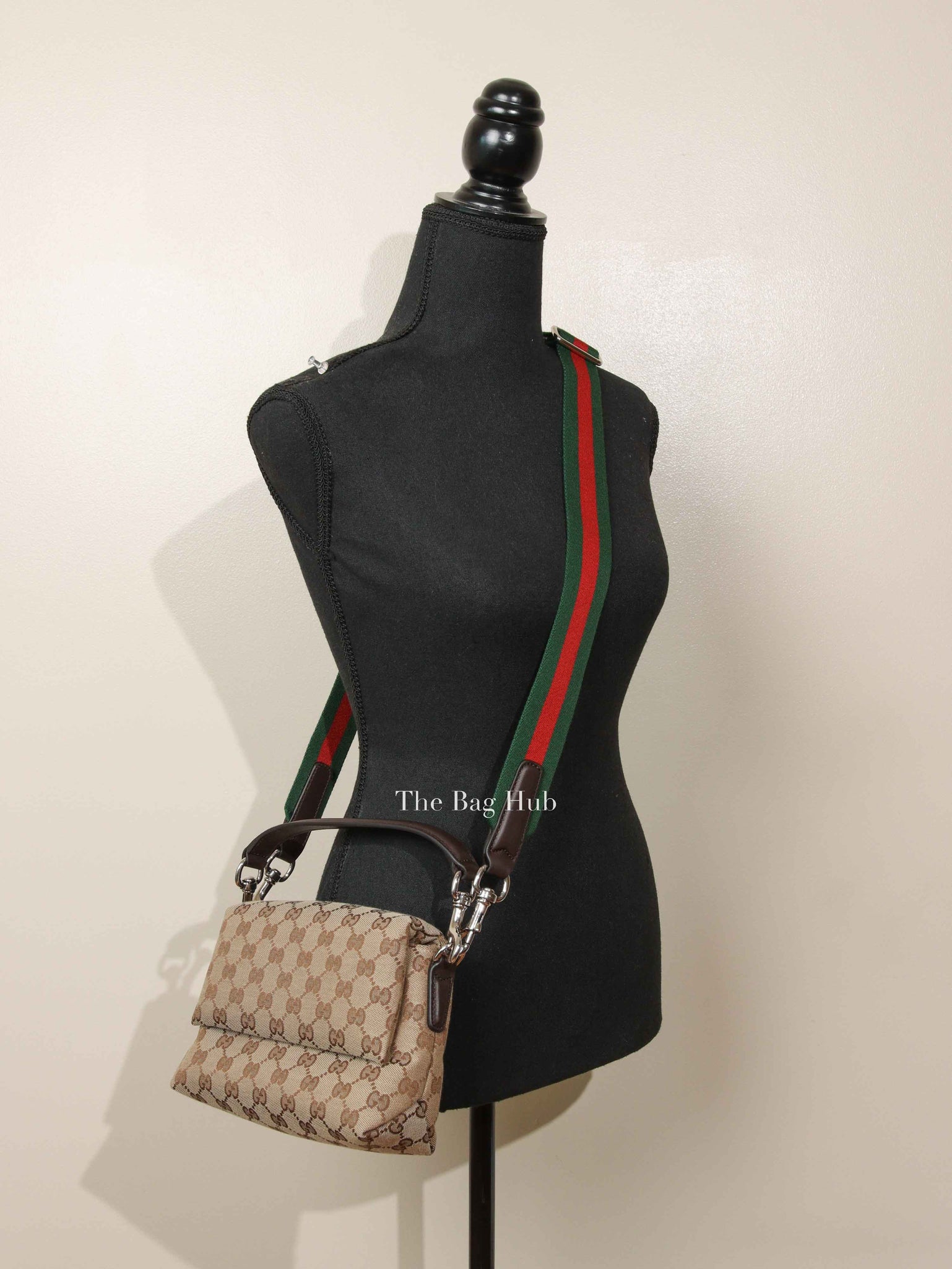 Gucci Brown GG Canvas Small Crossbody Bag