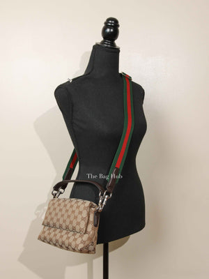 Gucci Brown GG Canvas Small Crossbody Bag