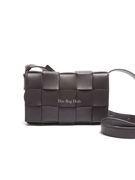 Bottega Veneta Oxblod Lambskin Maxi Intercciato Cassette