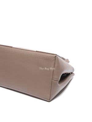 Balenciaga Taupe Leather Small Navy Cabas Bag