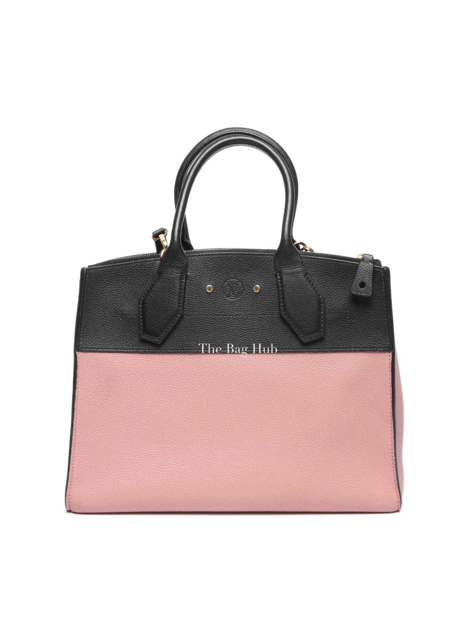 Louis Vuitton Pink/Black Taurillon City Steamer MM Magnolia Bag