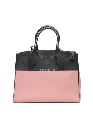 Louis Vuitton Pink/Black Taurillon City Steamer MM Magnolia Bag