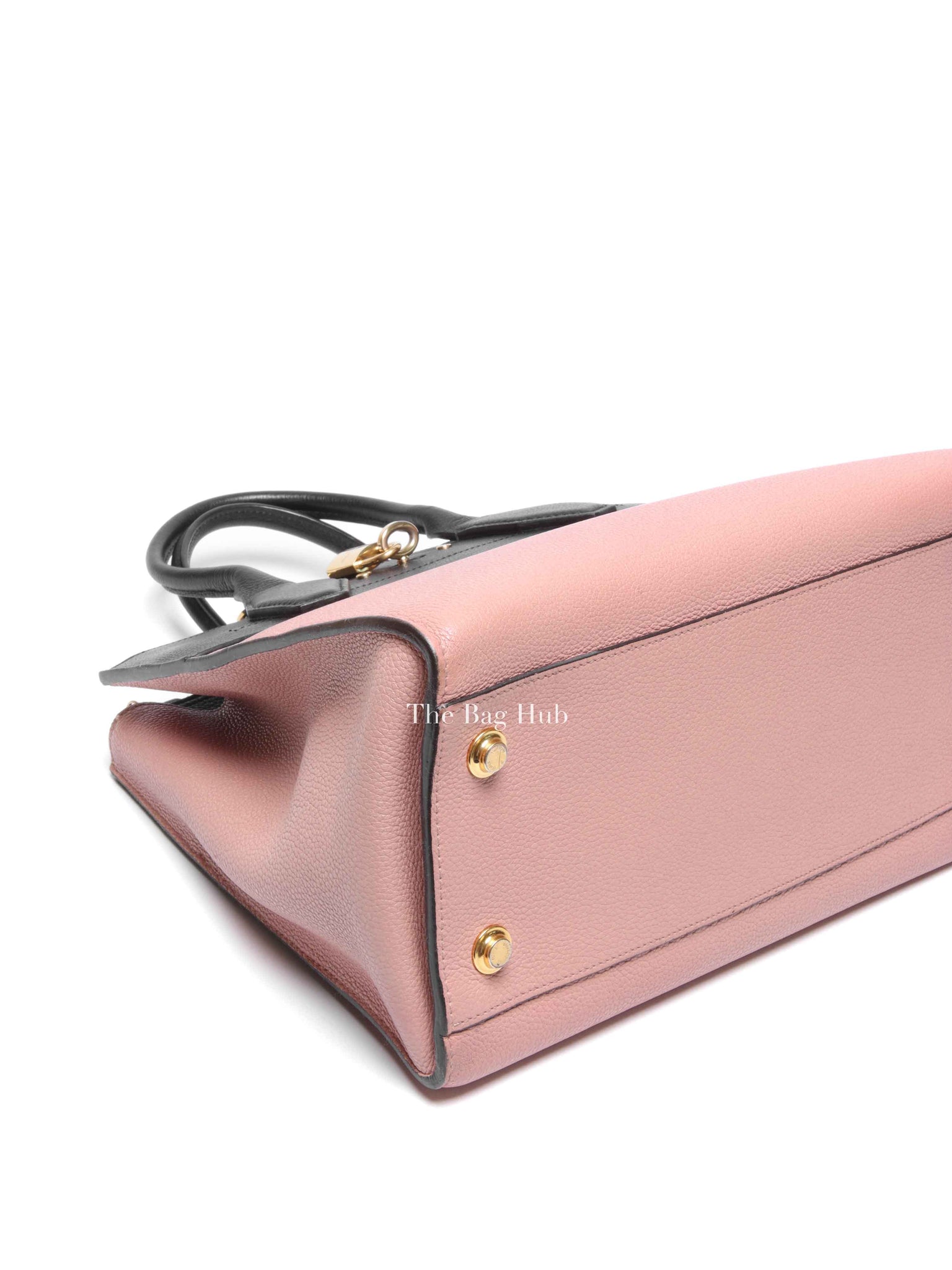 Louis Vuitton Pink/Black Taurillon City Steamer MM Magnolia Bag