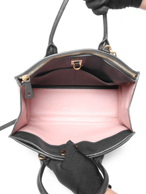 Louis Vuitton Pink/Black Taurillon City Steamer MM Magnolia Bag