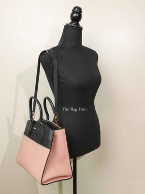 Louis Vuitton Pink/Black Taurillon City Steamer MM Magnolia Bag