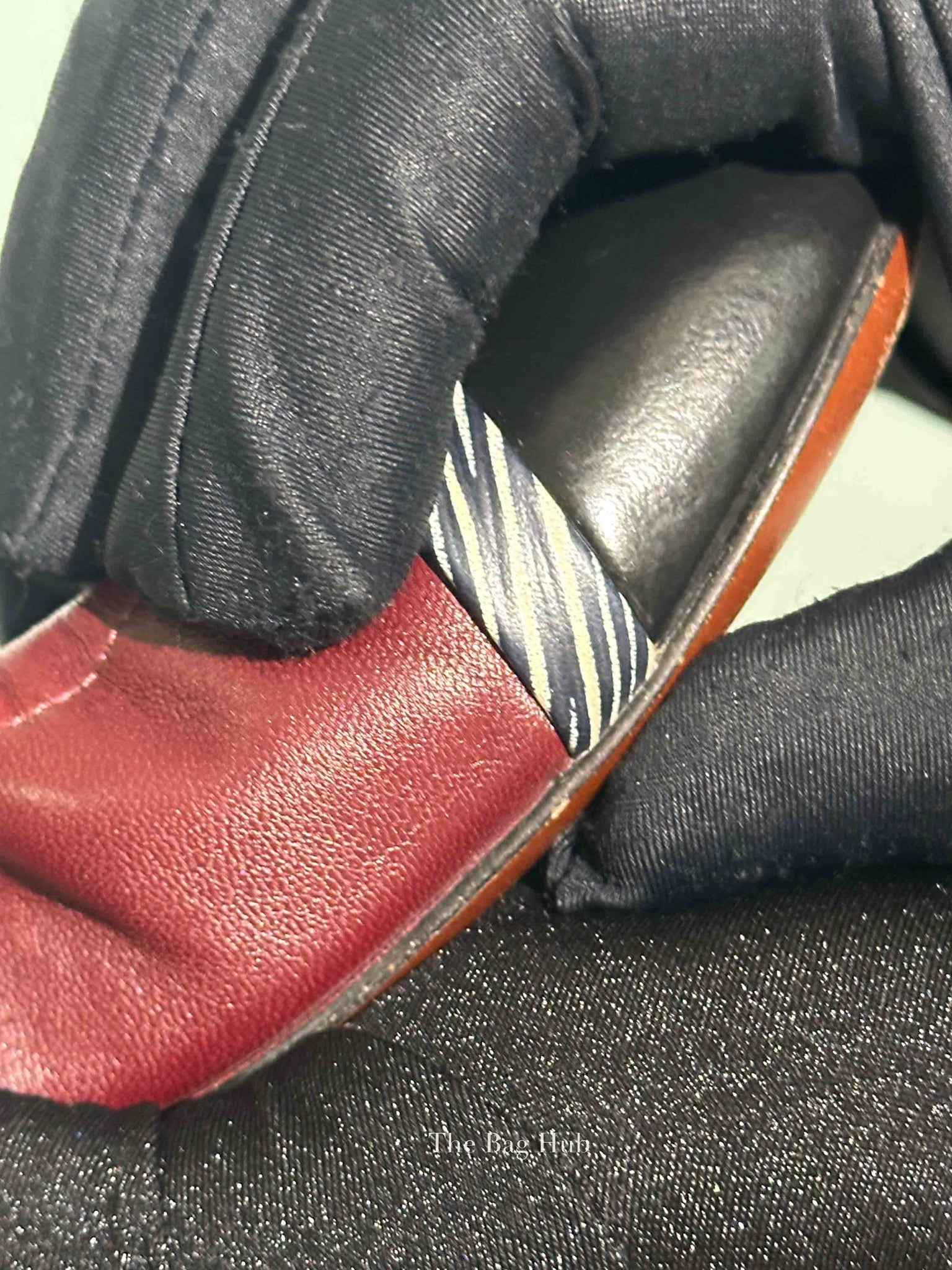 Louis Vuitton Burgundy Leather Elba Scrunch Ballet Flats Size 36.5