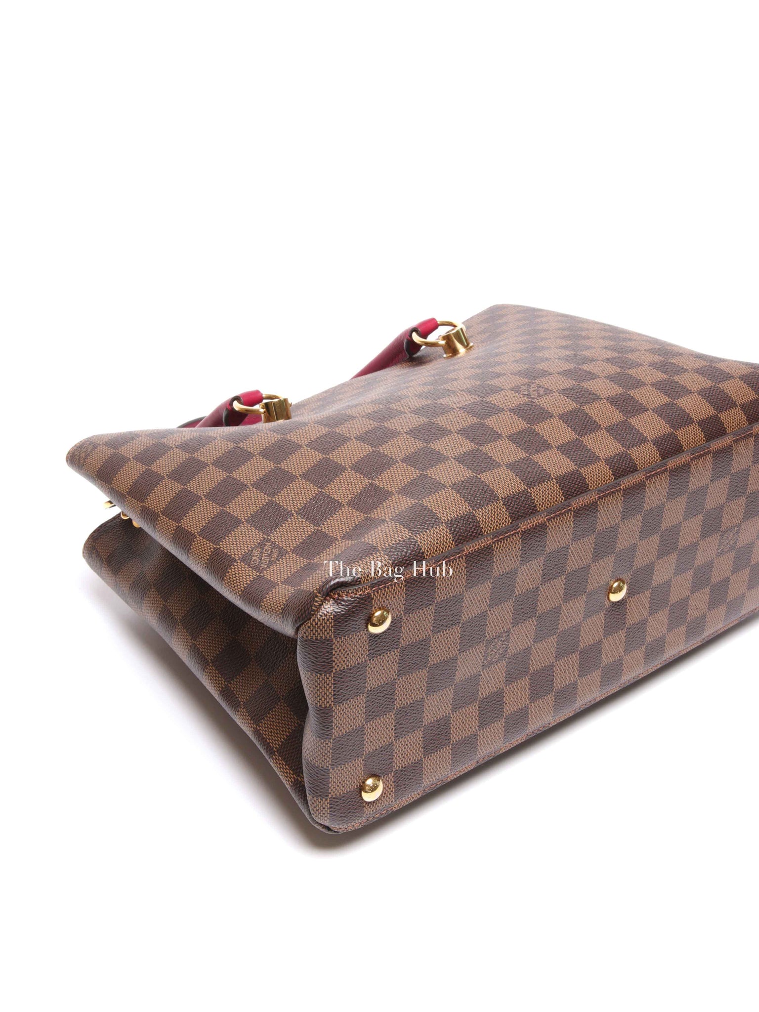 Louis Vuitton Red/Brown Damier Ebene Riverside Crossbody Tote Bag