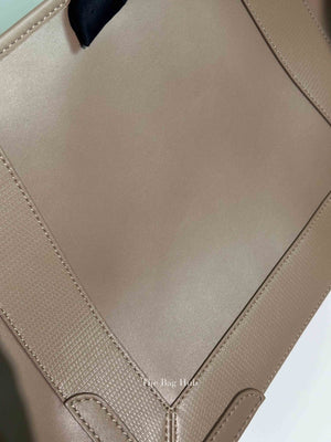 Balenciaga Taupe Leather Small Navy Cabas Bag