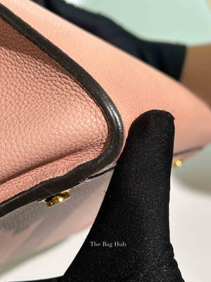 Louis Vuitton Pink/Black Taurillon City Steamer MM Magnolia Bag