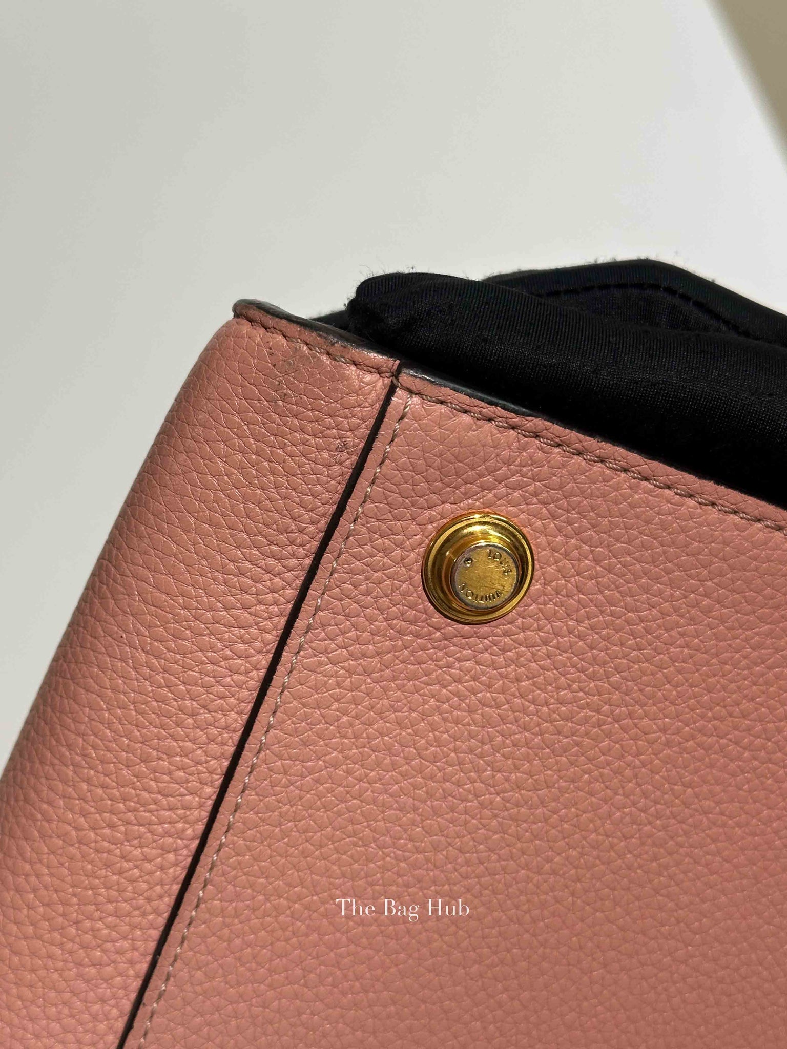 Louis Vuitton Pink/Black Taurillon City Steamer MM Magnolia Bag