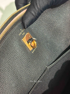 Louis Vuitton Pink/Black Taurillon City Steamer MM Magnolia Bag