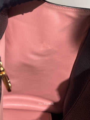Louis Vuitton Pink/Black Taurillon City Steamer MM Magnolia Bag