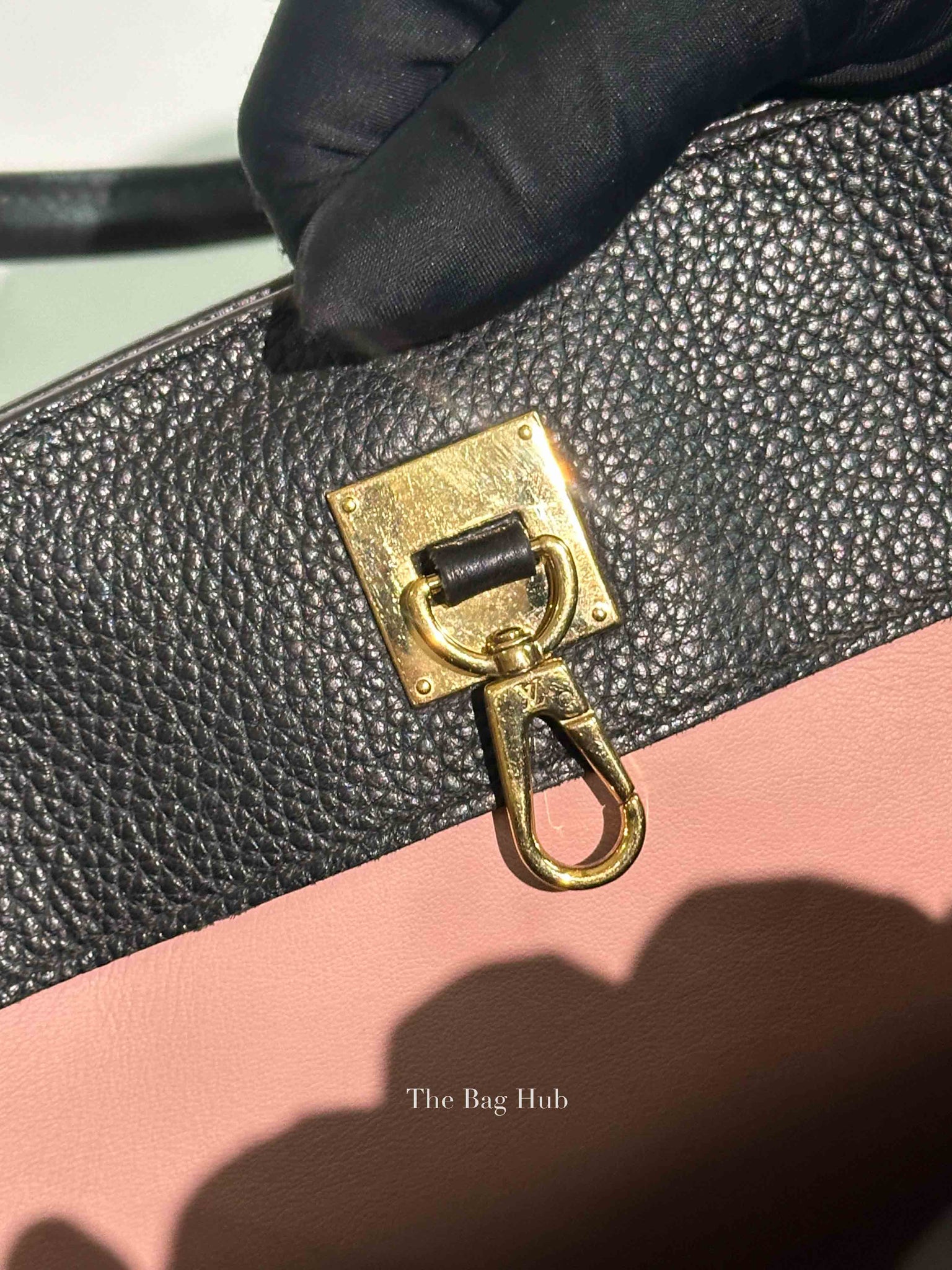 Louis Vuitton Pink/Black Taurillon City Steamer MM Magnolia Bag