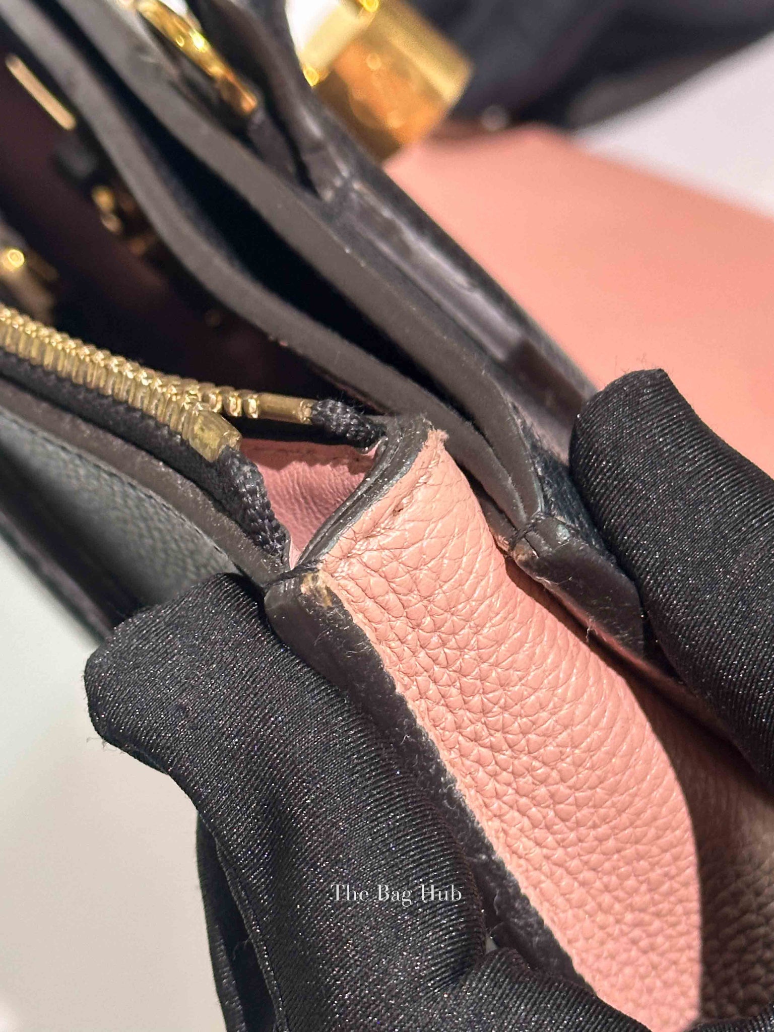 Louis Vuitton Pink/Black Taurillon City Steamer MM Magnolia Bag