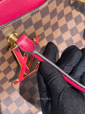 Louis Vuitton Red/Brown Damier Ebene Riverside Crossbody Tote Bag