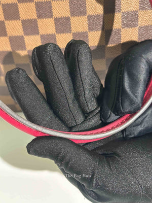 Louis Vuitton Red/Brown Damier Ebene Riverside Crossbody Tote Bag