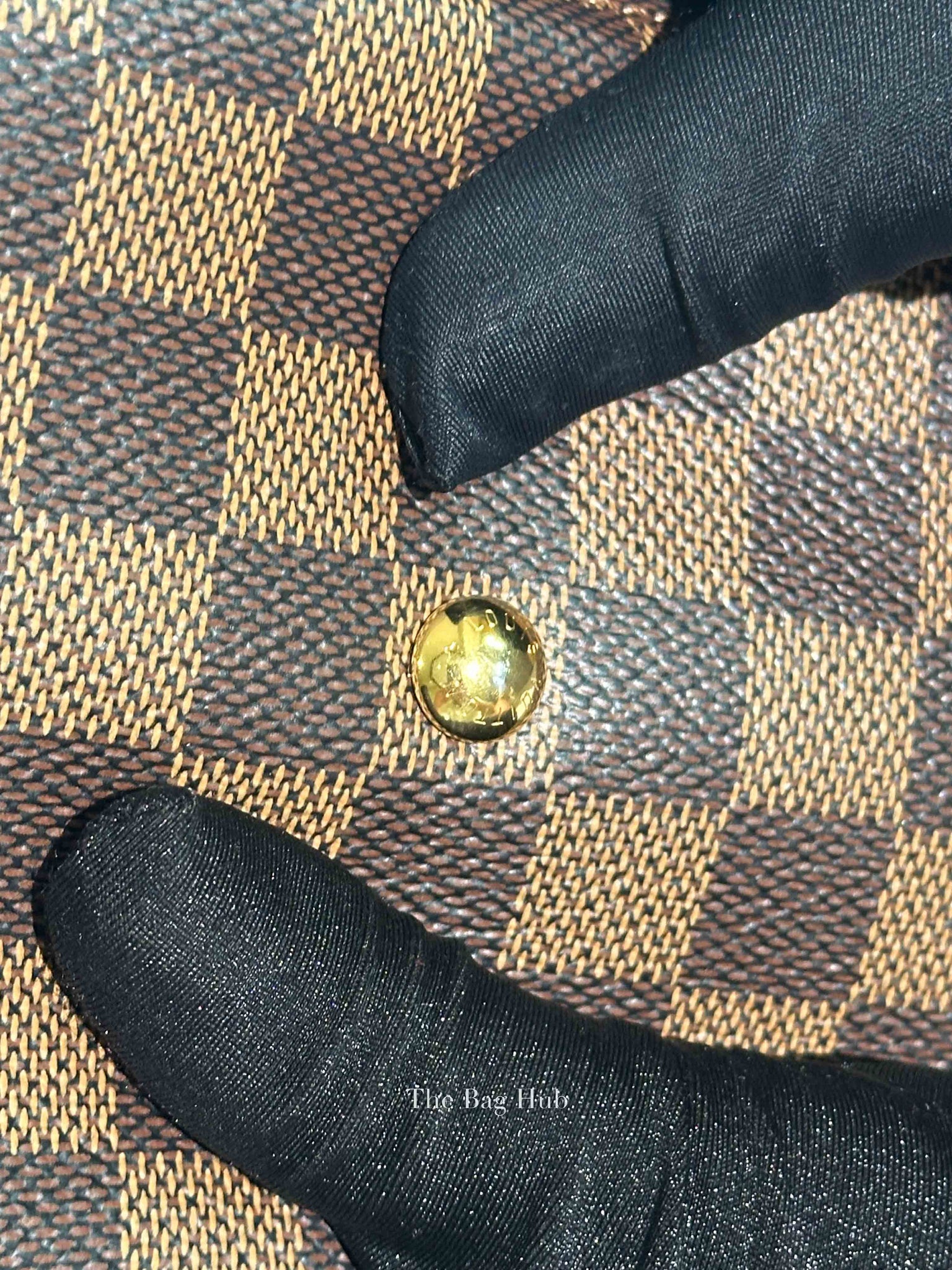 Louis Vuitton Red/Brown Damier Ebene Riverside Crossbody Tote Bag